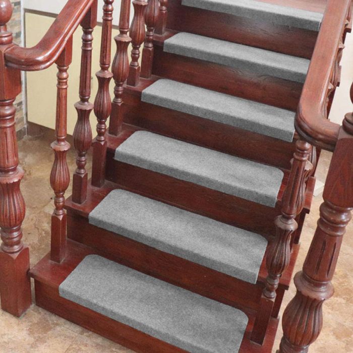 Marches d'escalier en moquette imitation lin, tapis de marches d'escalier auto-adhésif, tapis d'escalier antidérapants, 76 x 20 cm, 15 pièces (gris) | Leroy Merlin Marches d'escalier en moquette imitation lin, tapis de marches d'escalier auto-adhésif, tapis d'escalier antidérapants, 76 x 20 cm, 15 pièces (gris) | Leroy Merlin