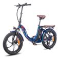 Vélo Électrique Femme Pliant 20" FAFREES F20 Pro - 250W - Batterie amovible 36v 18ah - Shimano 7 Vitesses - Bleu-0