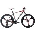 Vélo VTT Semi-Rigide 29'' - KS CYCLING - Xplicit - Homme - 21 Vitesses - Noir-Rouge - Taille de Cadre 48 cm-0