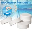 100Pcs Tablets Desinfectant Chlore pour eau piscine-Pour le nettoyage des piscines-0