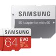 SAMSUNG EVO Plus MB-MC64HA - Carte mémoire flash (adaptateur microSDXC vers SD inclus(e)) - 64 Go-0