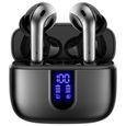 VEATOOL Écouteurs Sans Fil Bluetooth 5.1 Oreillette Étanche IPX7 Sportif Stéréo 40H d'Autonomie Micro Intégré-0