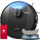 Ultenic D10 Robot Aspirateur Laveur – 6000Pa/200 Min- Navigation LiDAR, Silencieux, Spécial Poils & Moquettes