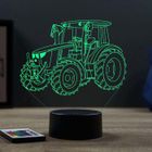 JNB-MAKER Lampe de chevet veilleuse Tracteur John Deere avec télécommande - Cadeau anniversaire surprise Collection Déco