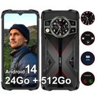 CUBOT Kingkong 9 Smartphone Robuste - 24Go + 512Go - 10600mAh - 100MP - Double Écran 6.58'' + 1.32" - NFC GPS Dual SIM 4G Noir