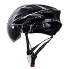 KEESIN Casque Vélo Adulte Femme Homme avec Visière, Casque pour VTT Vélo Trottinette Électrique avec Tour de Tête 52-62CM, Noir et Blanc