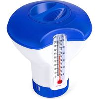 THERMOMETRE DE PISCINE - SPA Distributeur Flottant pour Piscine avec Thermomètre Doseur Automatique Diffuseur Flottant Spa
