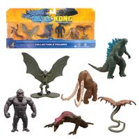 Monsterverse - MNG09000 - Godzilla vs Kong Lot de 6 Mini Monstres 5 cm, , Multicore