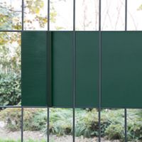 Lot de 4 bandes de brise-vue Jesteburg PVC 140 m x 19 cm 26,6 m² vert mousse RAL 6005