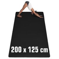 Tapis de Sport EYEPOWER - 200x125cm - 6mm TPE Antidérapant - Yoga Fitness XXL