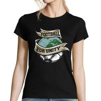 T t-shirt Femme Football Unity| Tee t-shirt Humour Fun Drôle | Collection Sport Message Espoir et activité