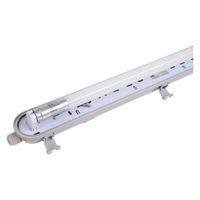 Kit de Réglette LED étanche + Tube Néon LED 60cm T8 9W - Blanc Neutre 4200k - 5500k - SILUMEN