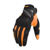 Gants de cyclisme TD® orange anti-chute antidérapants gants de moto respirants gants complets pour hommes