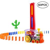 Domino blocs modèle classique ensemble de jouets électriques ensemble de Train avec lumières et sons N°1