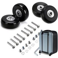 4 pièces Roue Valise Universelle,50 x18mm Roues De Rechange pour Bagages, Roulettes De Rechange pour Valise,Roues De Valise à Bagages,Caoutchouc Métal Valise Kit pour Valise,Chariot à M 4 pièces Roue Valise Universelle,50 x18mm Roues De Rechange pour Bagages, Roulettes De Rechange pour Valise,Roues De Valise à Bagages,Caoutchouc Métal Valise Kit pour Valise,Chariot à M