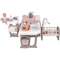SMOBY - Baby Nurse Grande Maison des Bébés - Cuisine, Salle de Bain et Chambre - Multicolore