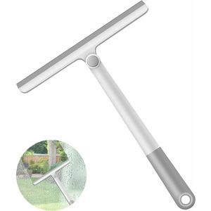 Entretien Salle De Bain Facile Raclette De Douche Deluxe XL 30,5 Cm - Lame Silicone, Poignée Métal Nickelé Brossé Raclette Douche Silicone