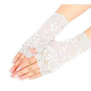 Gants Anti Uv De Fashion Protection Conduite De Contre Le Soleil De Dentelle D/Ét/é De Dames Avec Des Mitaines De Fleurs