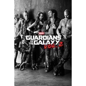 AFFICHE - POSTER Guardians Of The Galaxy - Vol.2 Black & White - 61x91,5 cm - AFFICHE - POSTER - Envoi Roulé