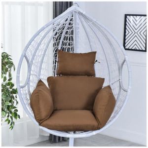 blanc chambre d/'enfant Larew Coussin de chaise suspendue pour chaise de jardin 120 x 86 x 15 cm intérieur et extérieur coussin de dossier coussin de dossier