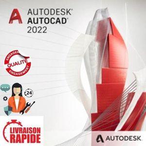 PROFESSIONNEL Autodesk AutoCAD 2022 - Full Version - à VIE - WIN