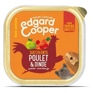 CROQUETTES Edgard & Cooper - Barquette au Poulet et Dinde pou