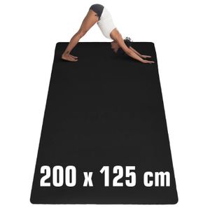 TAPIS DE SOL FITNESS Tapis de Sport EYEPOWER - 200x125cm - 6mm TPE Antidérapant - Yoga Fitness XXL