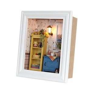 MAISON POUPÉE Mini Kit de maison de poupée avec meubles et lampe