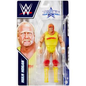 FIGURINE - PERSONNAGE Figurine de catch articulée Hulk Hogan - WWE - MATTEL - HDD80 - Intérieur - Rouge