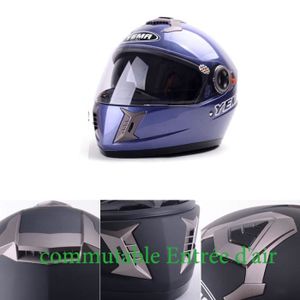 R/étro-/éclairage Casque de Protection VTT Moto R/églable TOMSHOO Casque de V/élo Unisexe avec Visi/ère de Protection Amovible