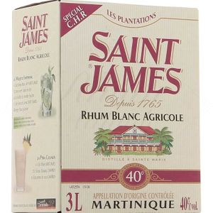RHUM Saint James Blanc 40  - Cubi BIB Bag-In-Box 3 litr