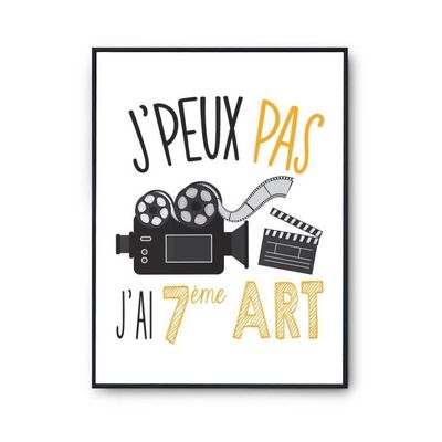 Affiche Champagne J'peux Pas Blanc Premium