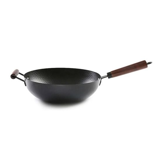 Poêle Wok - AMT - 32 Cm - Fonte D'aluminium - Compatible Tous Feux Sauf