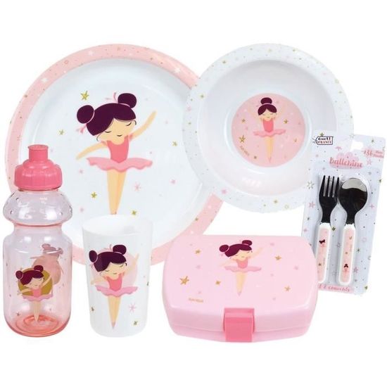 My Little Pony – Lot Vaisselle Enfant 5 Pièces Réutilisables : Assiettes, Verre, Gourde Et Boîte Goûter – Pipp, Izzy, Sunny, Zipp