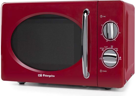 Micro-ondes Orbegozo MI 2117 20L 700W - 6 Niveaux Cuisson - Minuterie 30min - Noir Et Blanc