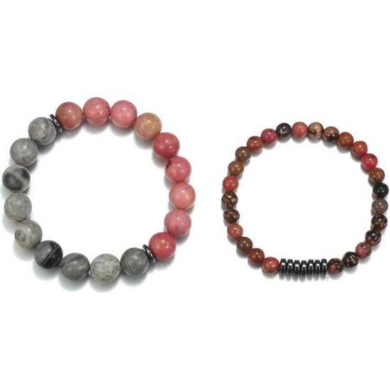 Lava Perlé Bracelet 7 Chakras Élastique Corde Pierre Naturelle Yoga Perles Bracelets Bracelet