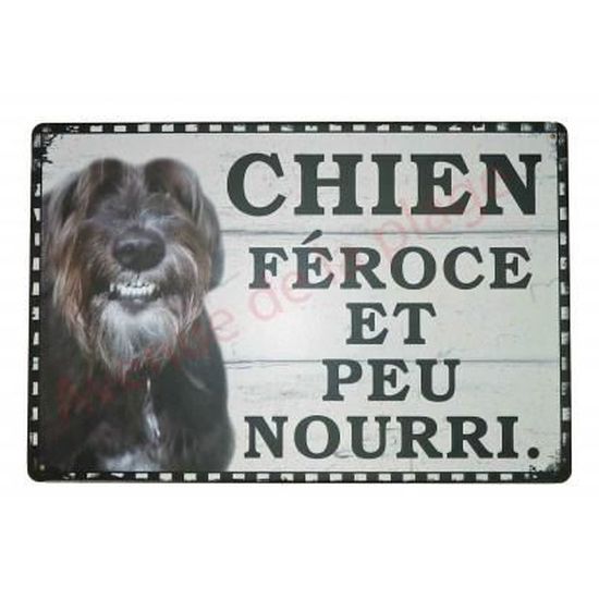 Plaque Humoristique Chien Feroce Et Peu Nourri Multicolore Cdiscount Animalerie Plaque Humoristique Chien Feroce Et Peu Nourri Multicolore Cdiscount Animalerie