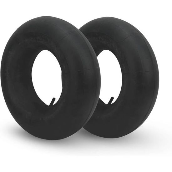 Lot De 2 Chambres à Air Pour Tondeuse Autoportée - 16x6.50-8, Valve Droite, Indice 4PR
