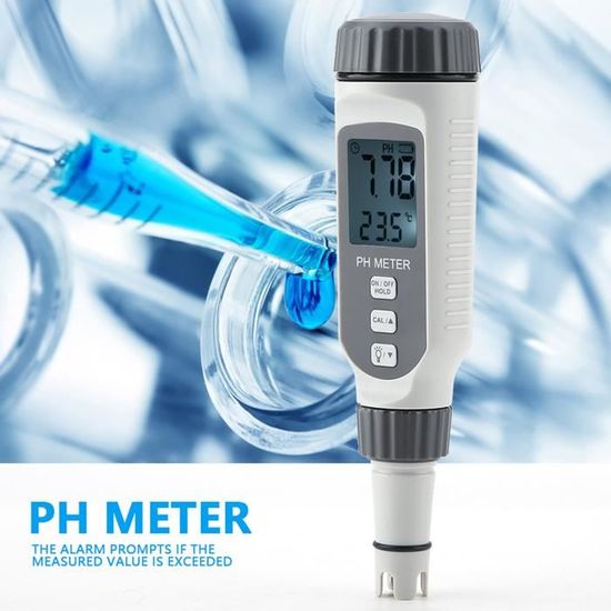 PhMètre Ph Mètre Aquarium Acidimètre Eau Capteur Intelligent Ph Mètre