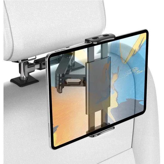 Support Tablette Pour Appui-Tête De Voiture - Universel 7 à 10.5 Pouces, En Silicone Et Nylon