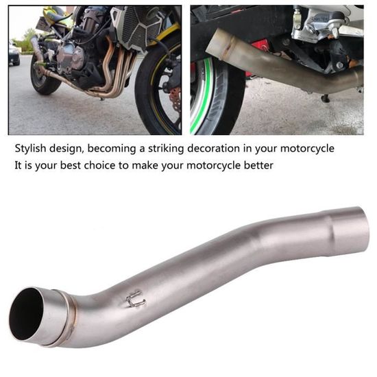 Système D'échappement Complet En Acier Inoxydable Pour Yamaha FJR 1300 2001-2022 - Silencieux Et Tuyaux D'échappement (Noir)