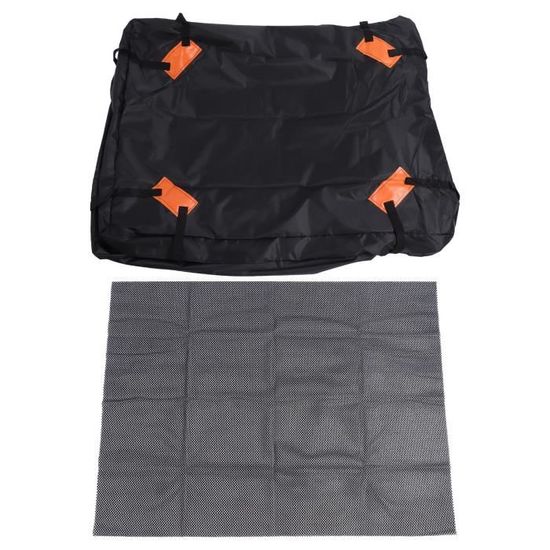 Coffre De Toit Voiture Sac De Toit De Voiture, 0,6 M³, Imperméable, Avec Tapis Antidérapant, Pour Tous Les Véhicules, VUS Avec/sans Porte-bagages ( Avec 2 Sangles à Cliquet De 4 M Coffre De