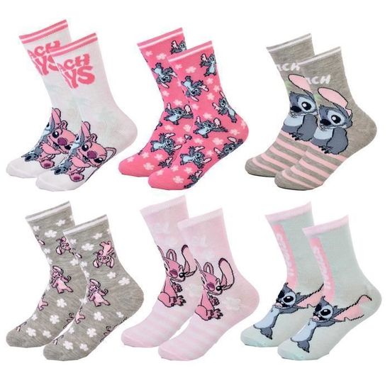 Sans Couleur FILLES Lot de 3 paires de chaussettes longues en coton