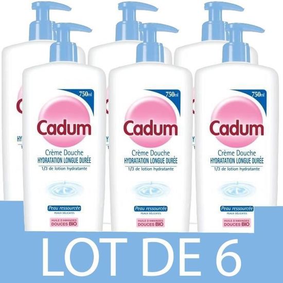 Gel douche Hydratation longue durée CADUM 6x 750 ml Cdiscount Au