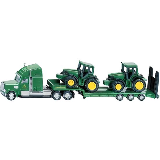 Modèle réduit - SIKU - Camion avec tracteurs John Deere 1:87 - Jouet en métal pour enfant