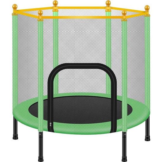 5.5FT Trampoline Pour Enfants 65" Trampoline Mini Extérieur Et Intérieur Pour To