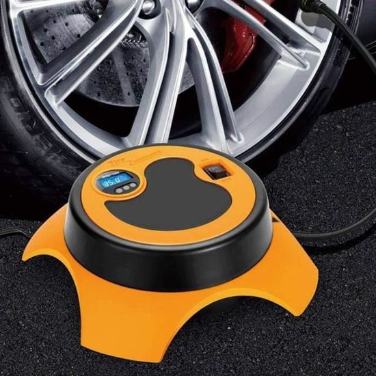 Mini Compresseur D'air 12V Pour Voiture - Pompe à Pneu Portable 300 PSI - Noir