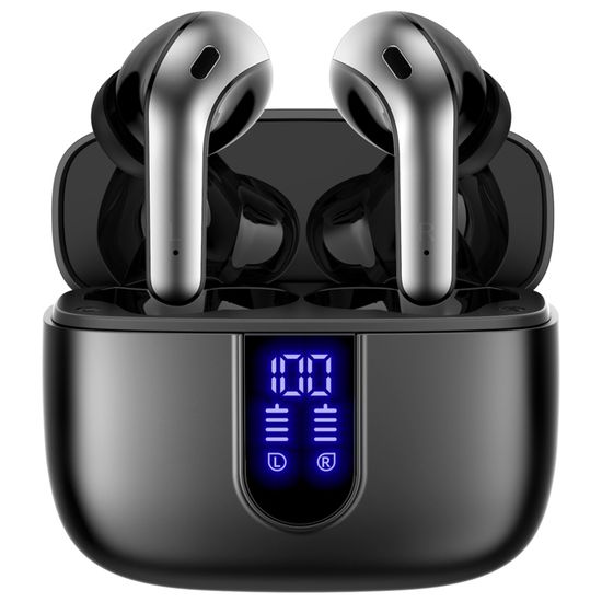 VEATOOL Écouteurs Sans Fil Bluetooth 5.1 Oreillette Étanche IPX7 Sportif Stéréo 40H d'Autonomie Micro Intégré