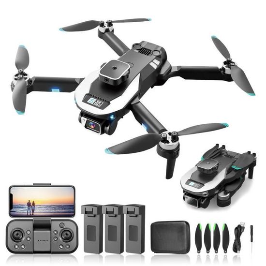 Mini Drone pour Débutant,Quadricoptère avec 2 Caméra,Positionnement du Flux Optique