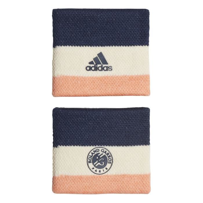 Serre-poignets Roland Garros - beige/orange pastel/bleu marine - M